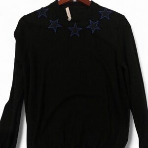 Givenchy VINTAGE STARS AROUND THE NECK SWEATER SZ XS